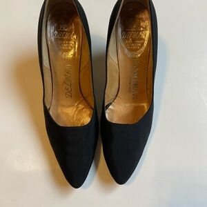 Delman Black  heels New York/London  size 5.5